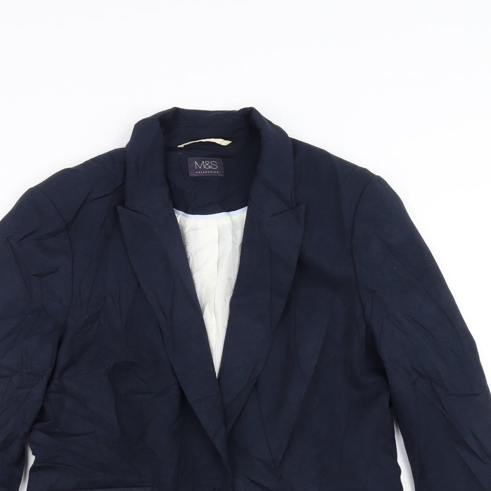 Marks and Spencer Womens Blue   Jacket Blazer Size 12