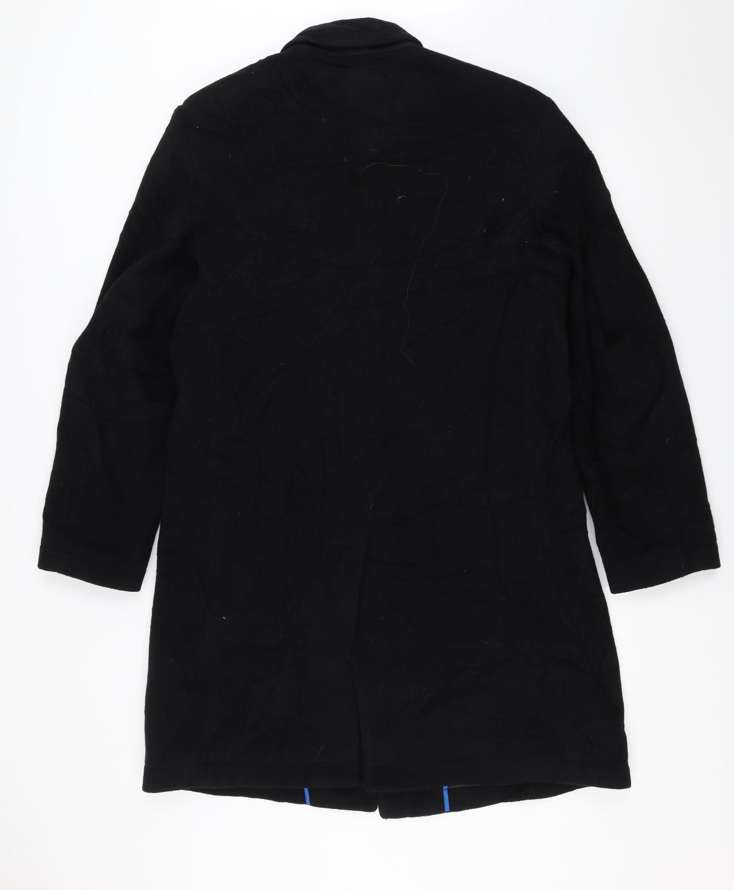 Butler & Webb Mens Black   Overcoat Coat Size S