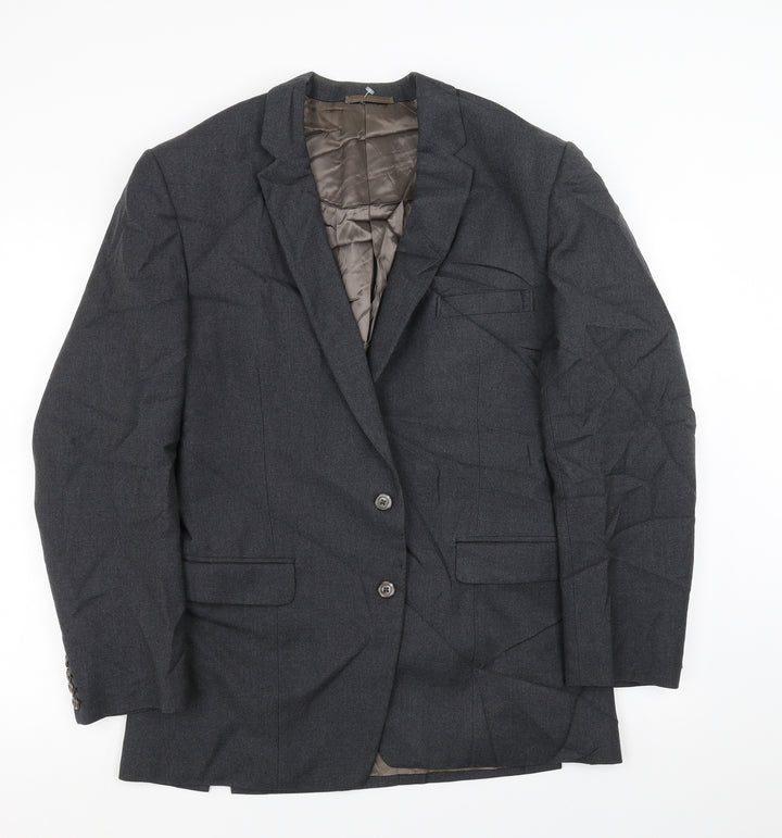 Preworn Mens Grey Jacket Suit Jacket Size 40