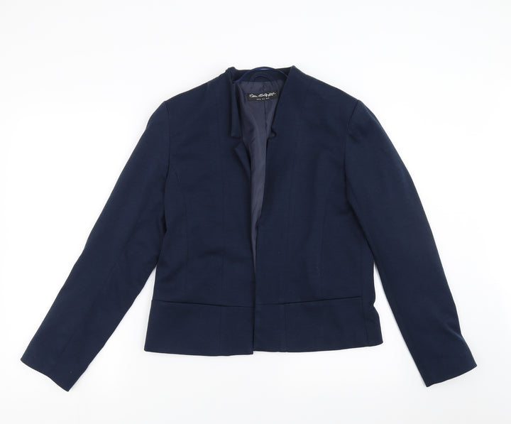 Miss Selfridge Womens Blue Jacket Suit Jacket Size 10