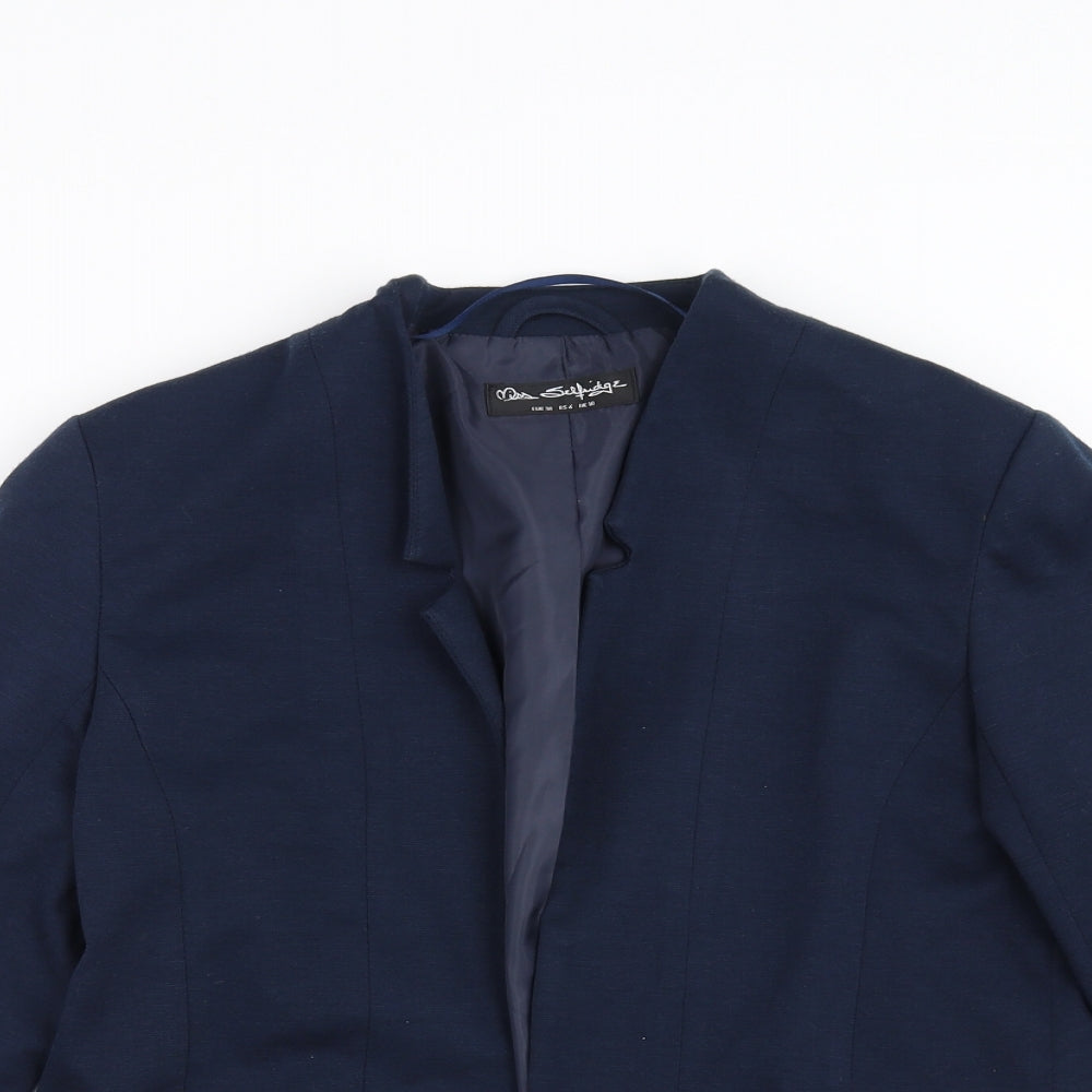 Miss Selfridge Womens Blue   Jacket Suit Jacket Size 10
