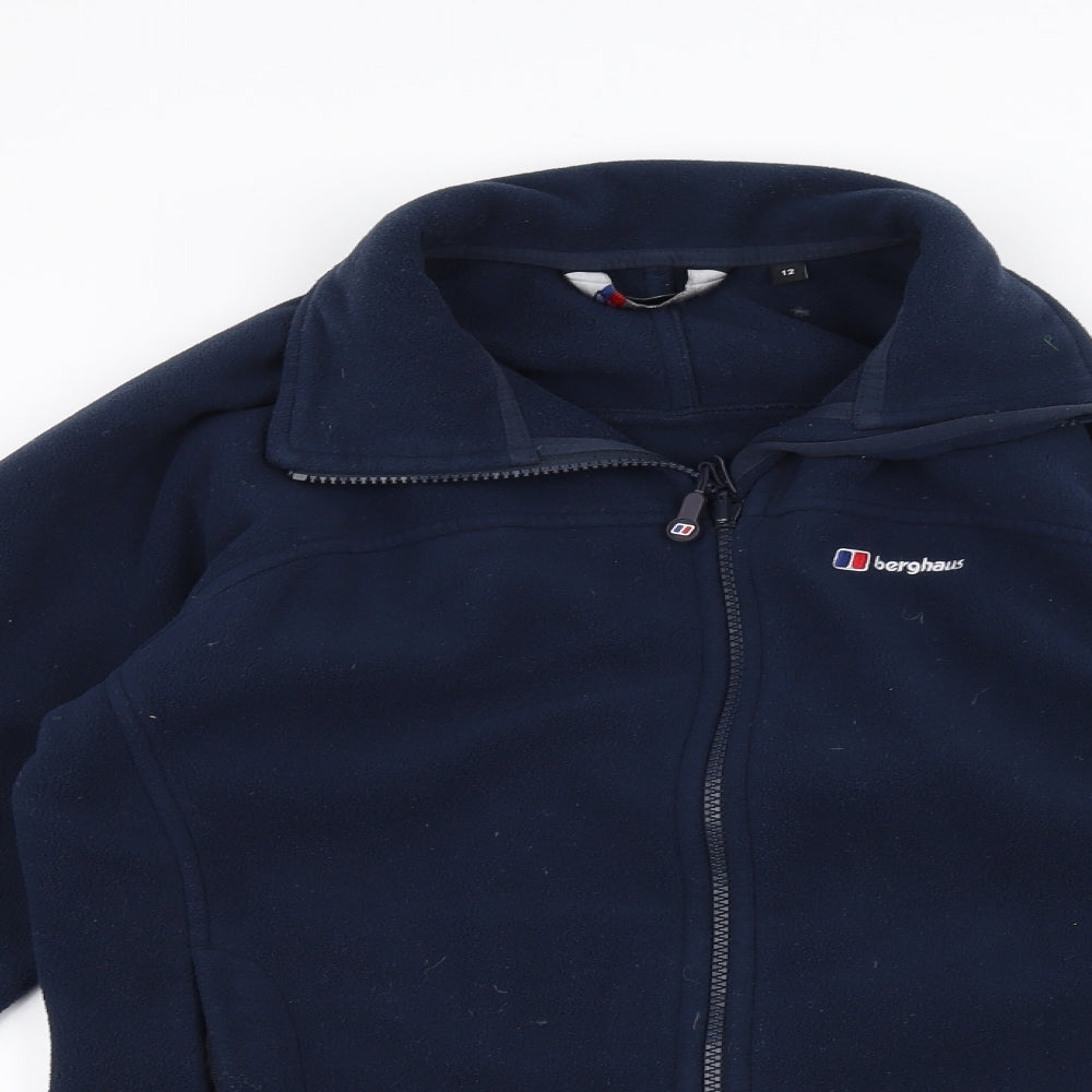 Berghaus Womens Blue  Fleece Full Zip Jumper Size 12