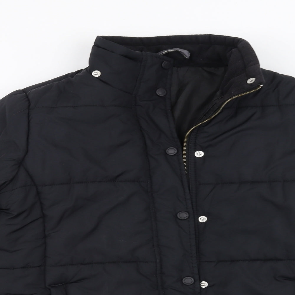 Liz Claiborne Womens Black   Puffer Jacket Coat Size M