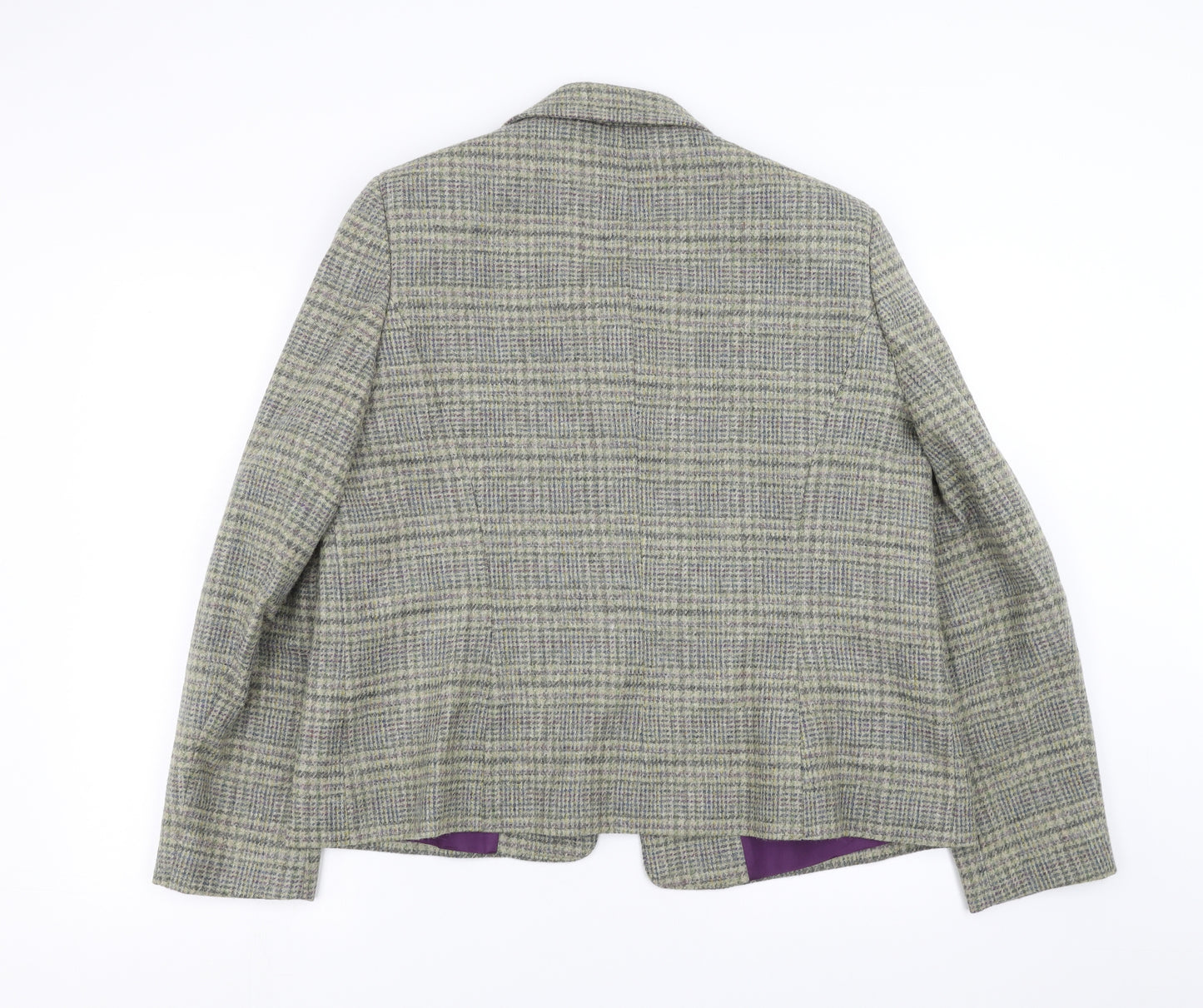 Cotswold Collections Womens Green Houndstooth  Jacket  Size 16