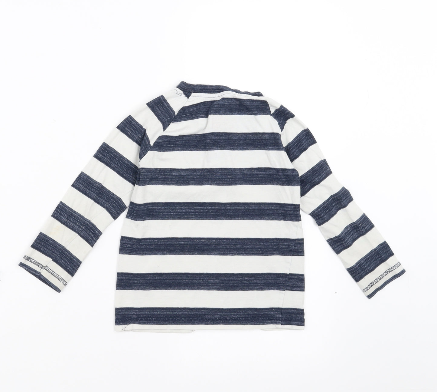 F&F Boys Blue Striped  Basic T-Shirt Size 3-4 Years