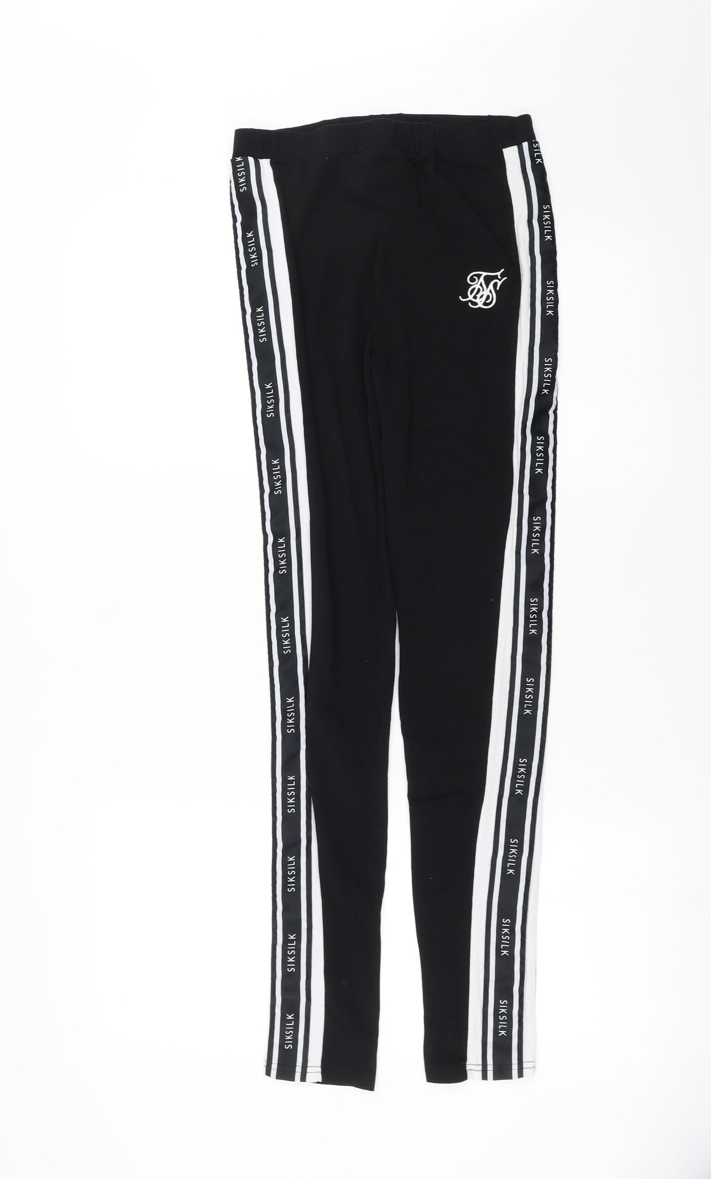 SikSilk Womens Black   Carrot Leggings Size 10 L30 in