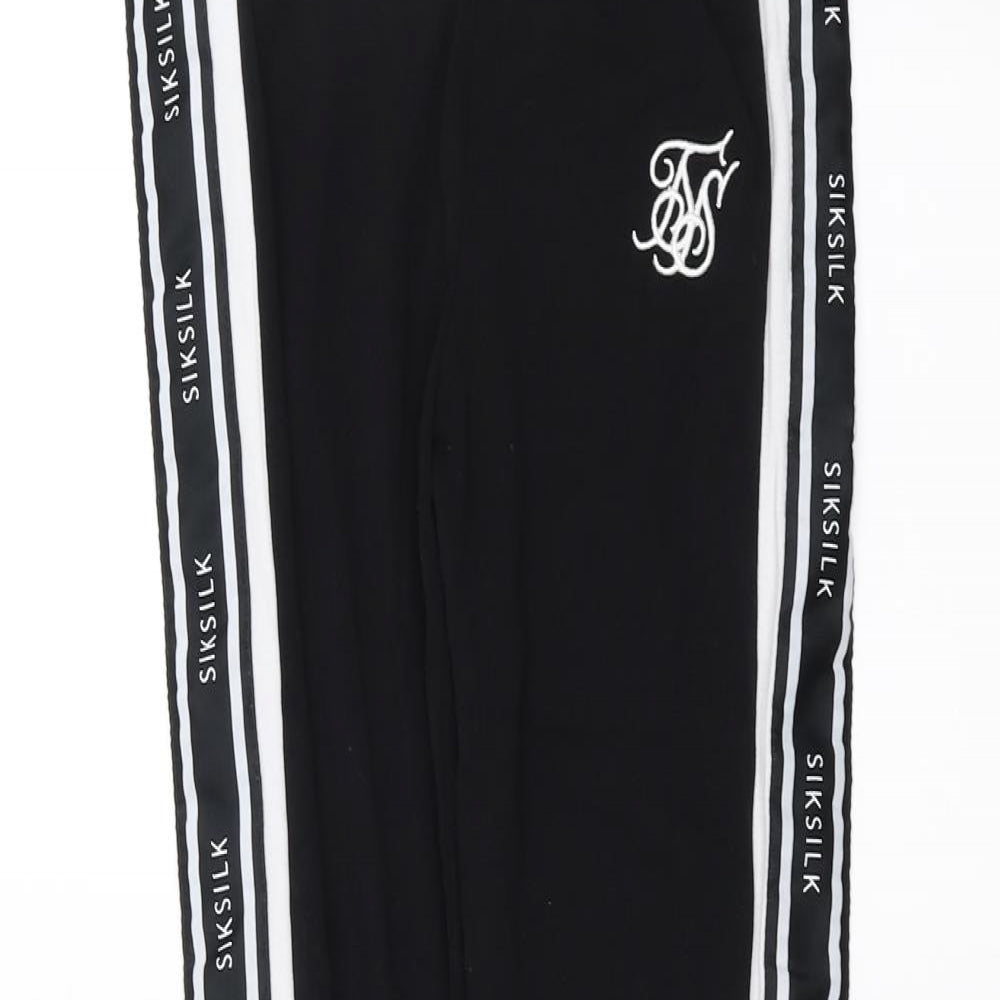 SikSilk Womens Black   Carrot Leggings Size 10 L30 in