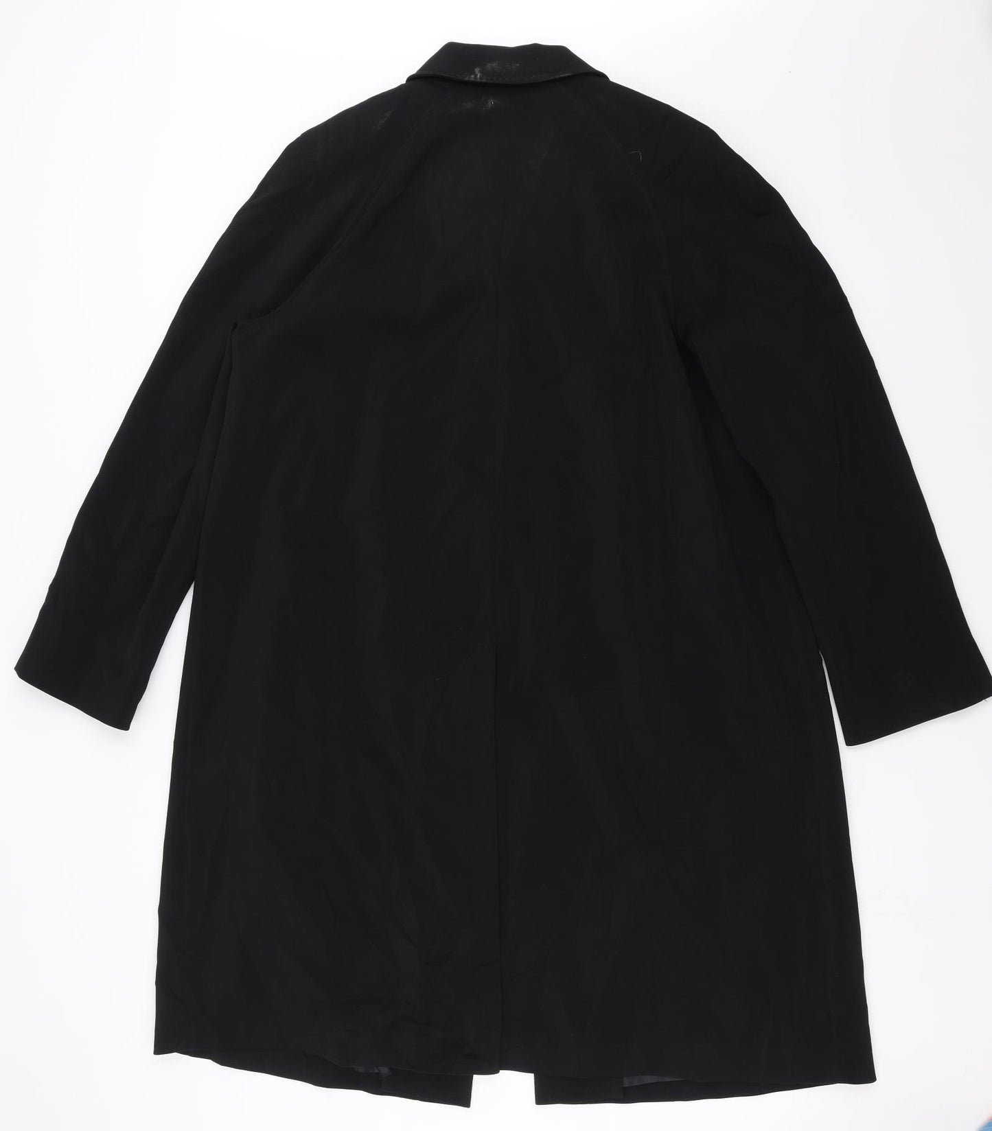 Marks and Spencer Womens Black   Overcoat Coat Size 16