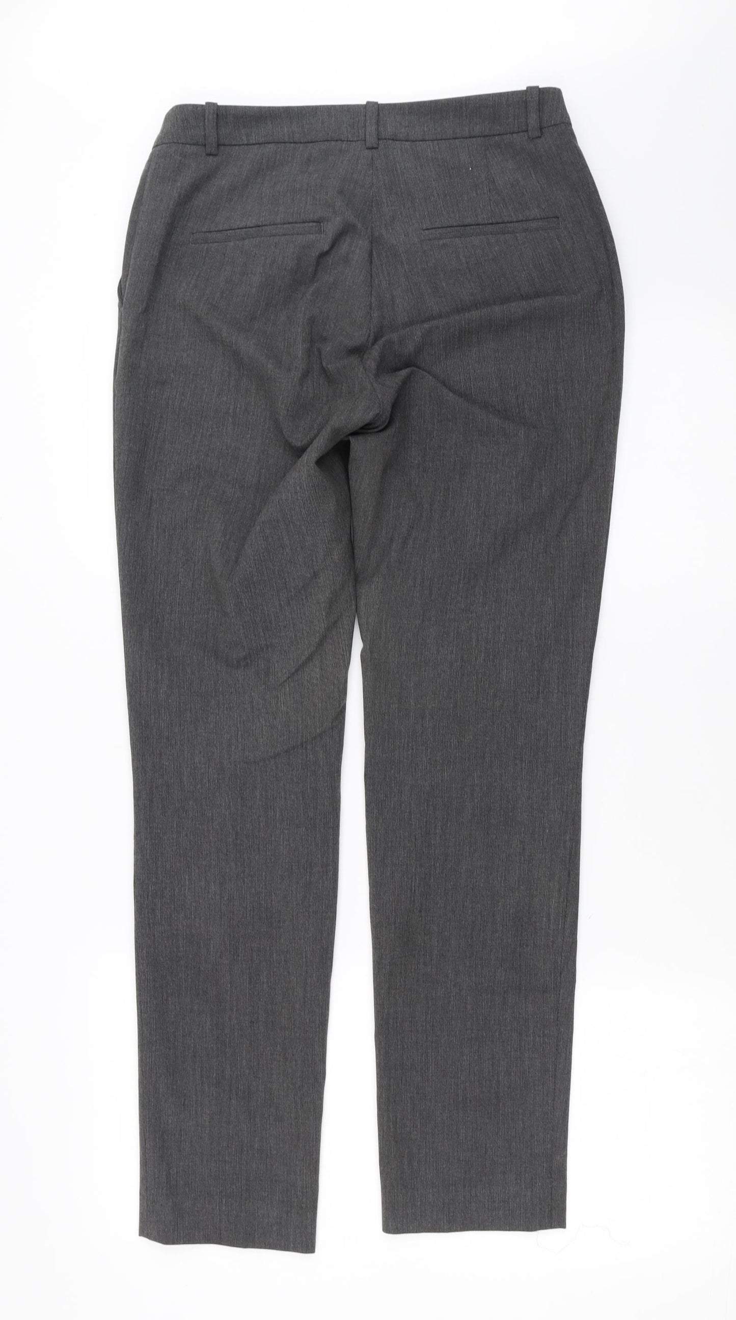 H&M Womens Grey   Trousers  Size 10 L31 in