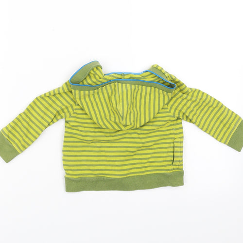Ted Baker Baby Green Striped  Cardigan Jumper Size 9-12 Months  - hooded