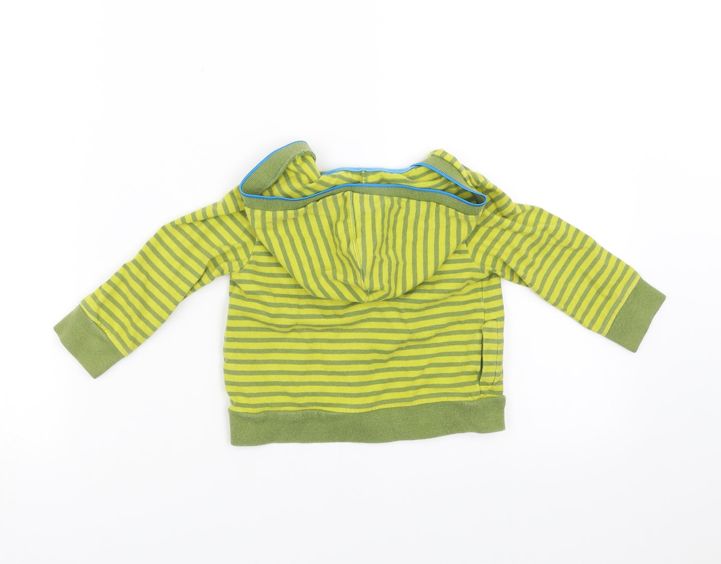 Ted Baker Baby Green Striped  Cardigan Jumper Size 9-12 Months  - hooded