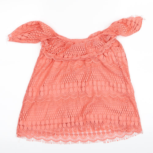 Primark Womens Pink Geometric  Basic Tank Size 6