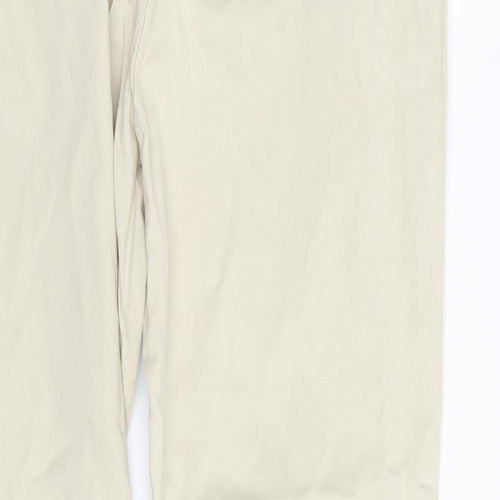 H&M Womens Beige   Trousers  Size 10 L27 in