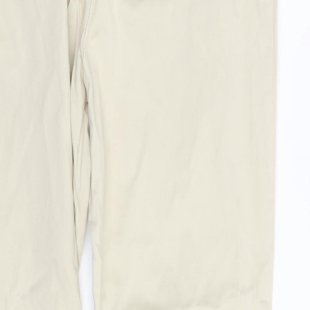 H&M Womens Beige   Trousers  Size 10 L27 in