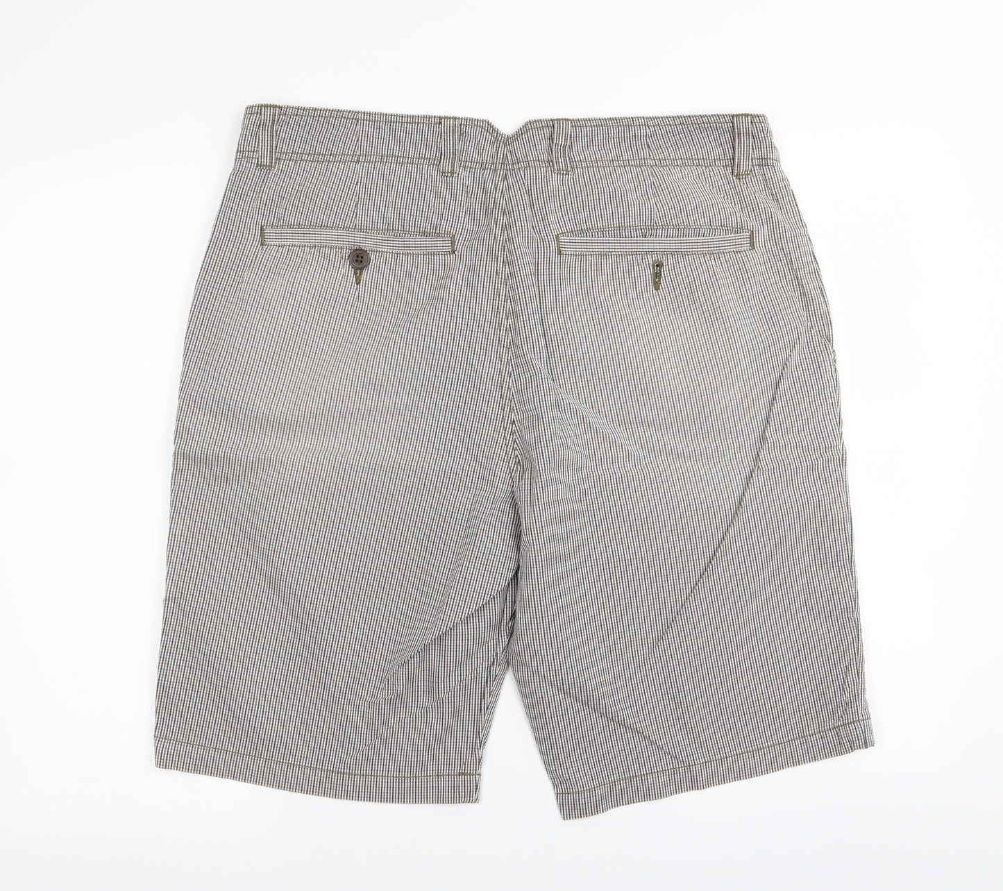 NEXT Mens Multicoloured Check  Chino Shorts Size 36 in