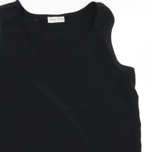 foxy lady Womens Black   Basic Tank Size 16