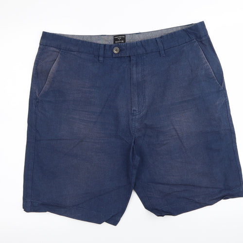 Easy Mens Blue   Chino Shorts Size 38 in