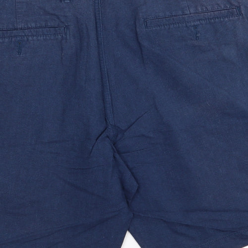 Easy Mens Blue   Chino Shorts Size 38 in