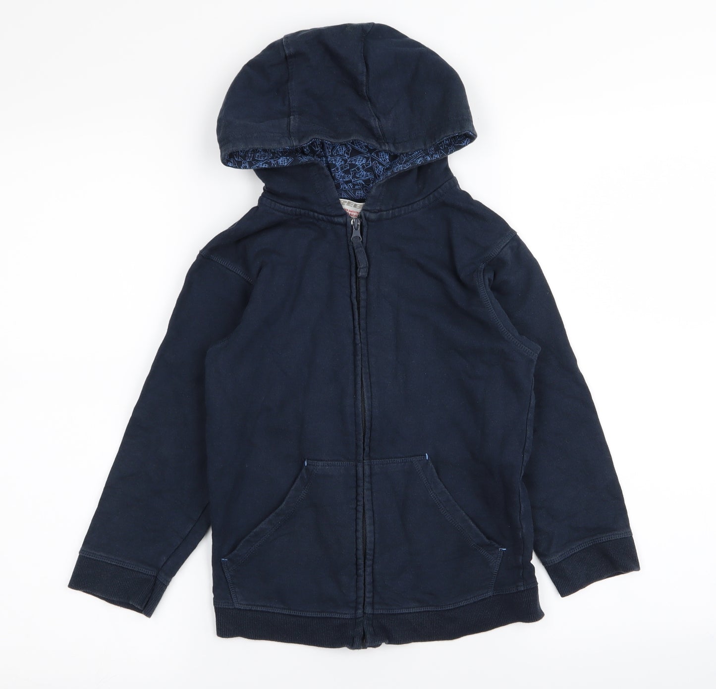 Rebel Boys Blue   Full Zip Jumper Size 6-7 Years