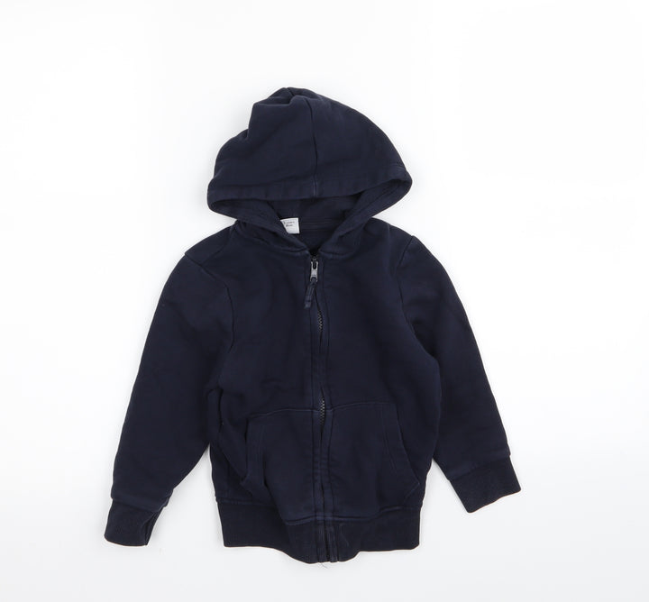 TU Boys Blue   Full Zip Jumper Size 3 Years  - school
