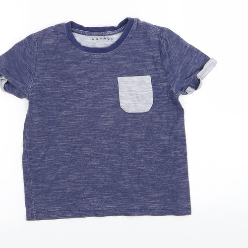 Nutmeg Boys Blue   Basic T-Shirt Size 4-5 Years