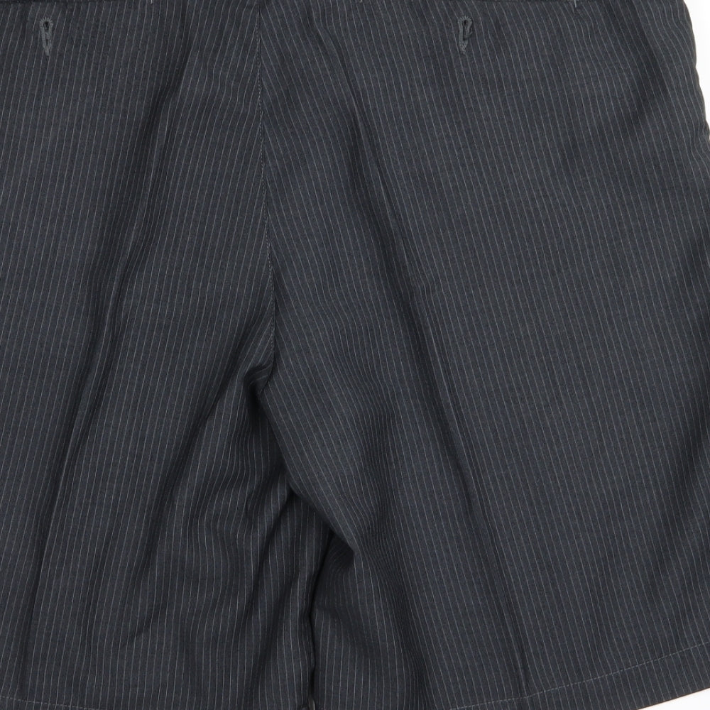 fayde Mens Black Striped  Chino Shorts Size 38 in
