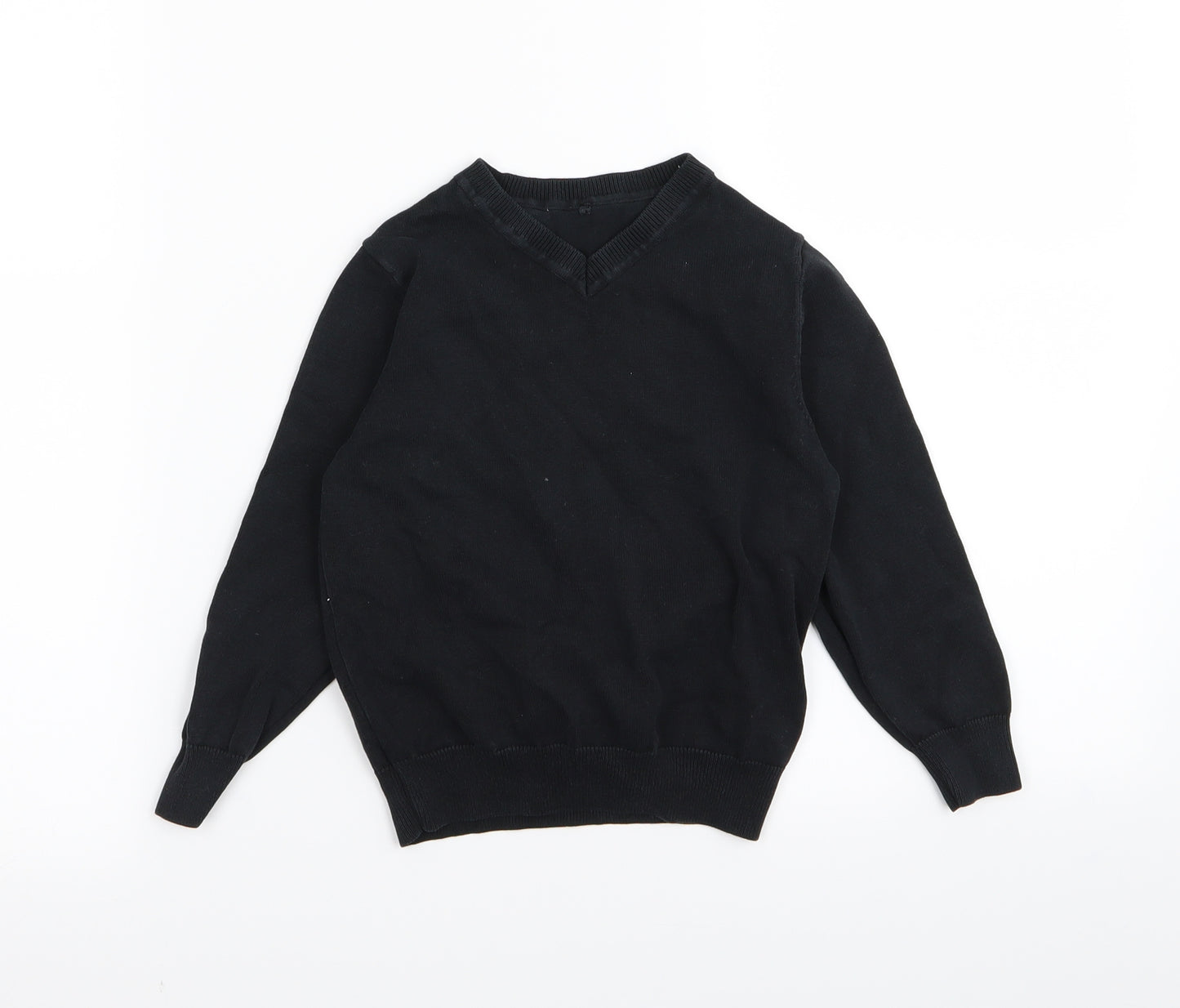 Asda George Girls Black   Pullover Jumper Size 4-5 Years  - School jumper