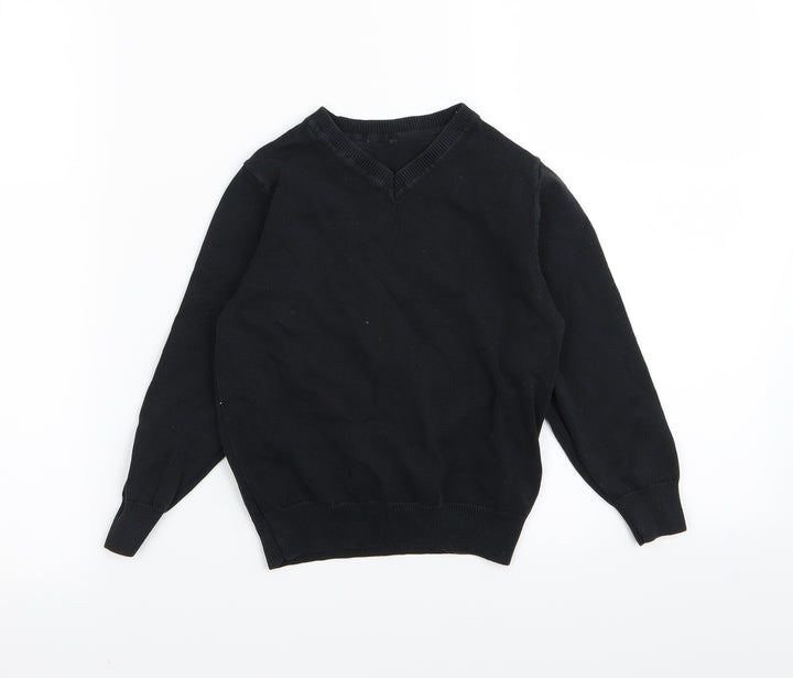 Asda George Girls Black   Pullover Jumper Size 4-5 Years  - School jumper