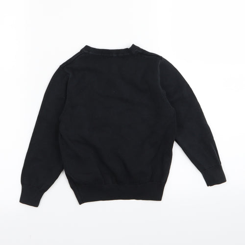 Asda George Girls Black   Pullover Jumper Size 4-5 Years  - School jumper