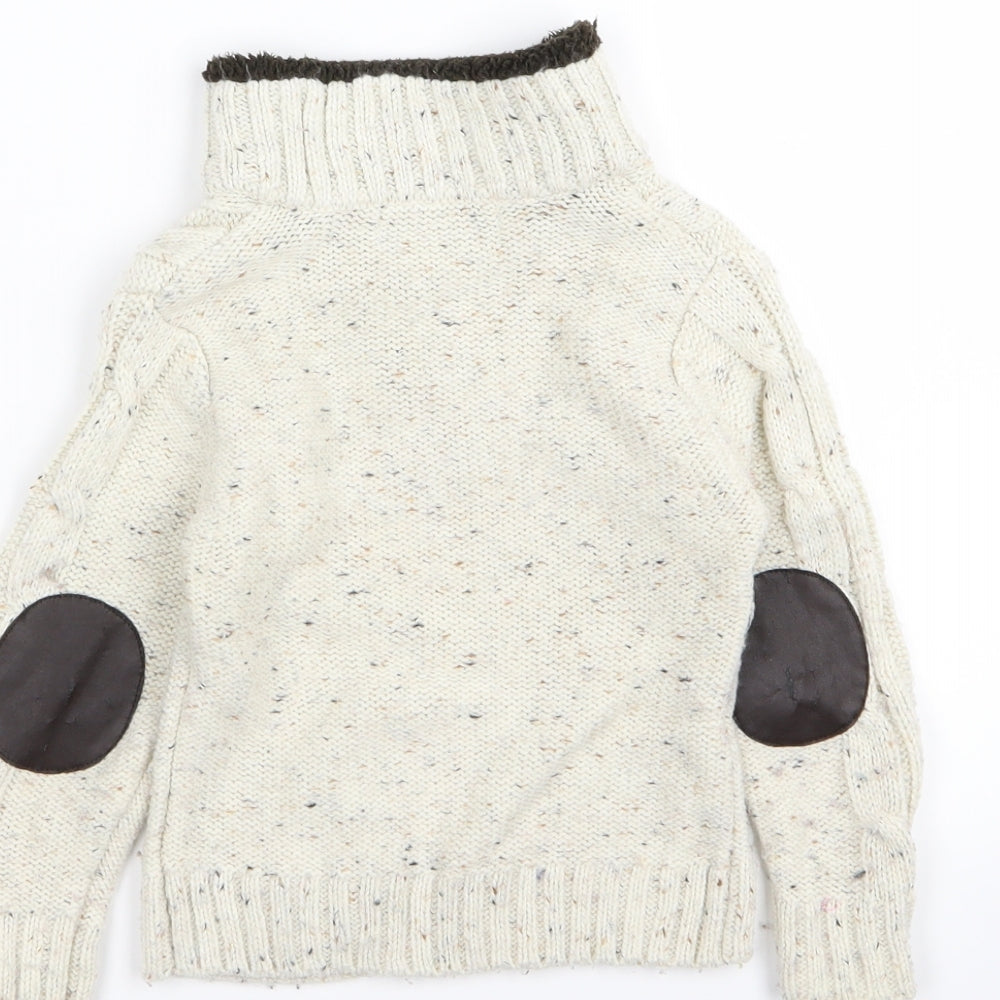 Rebel Boys Beige   Pullover Jumper Size 18-24 Months