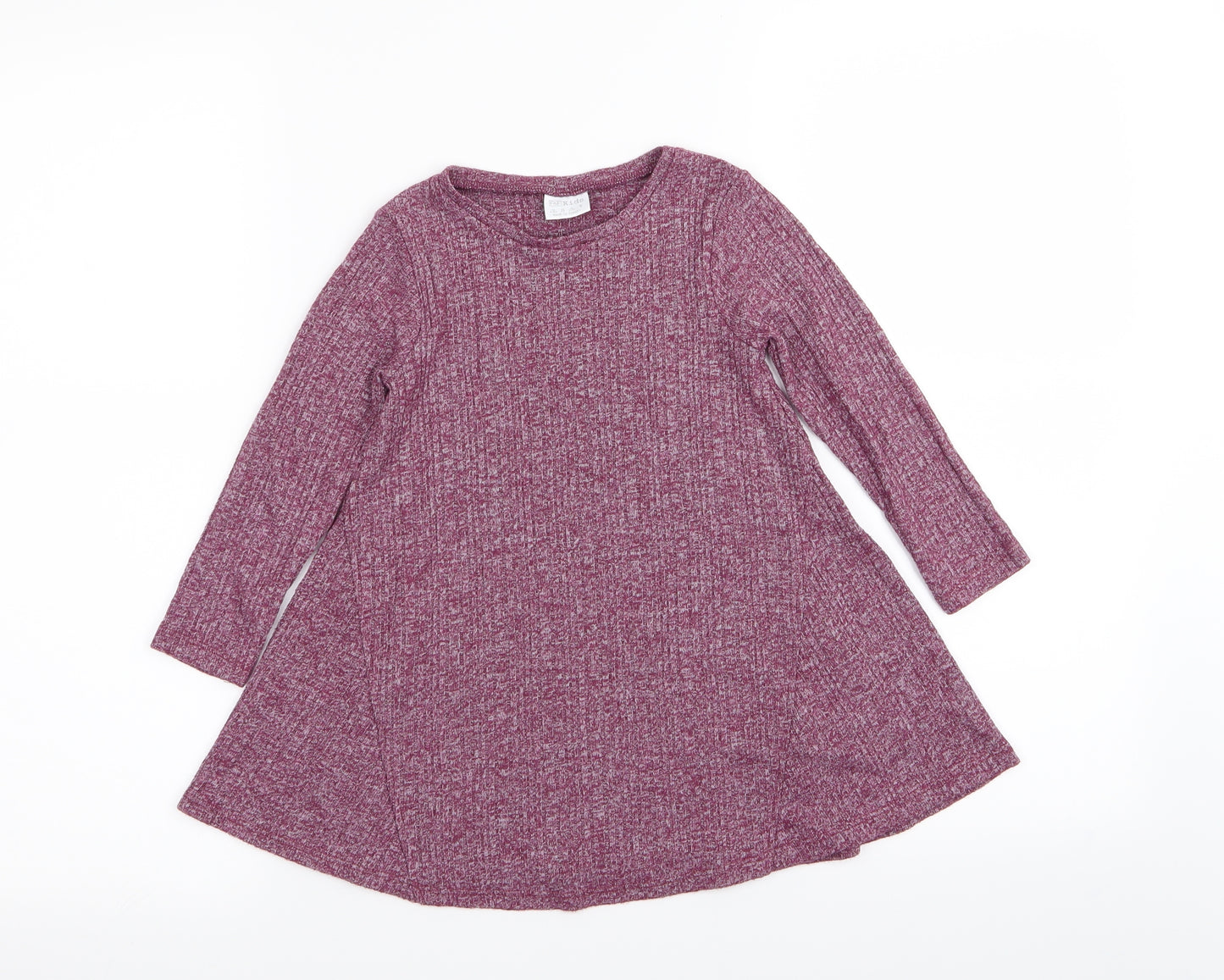 F&F Girls Purple   T-Shirt Dress  Size 3-4 Years