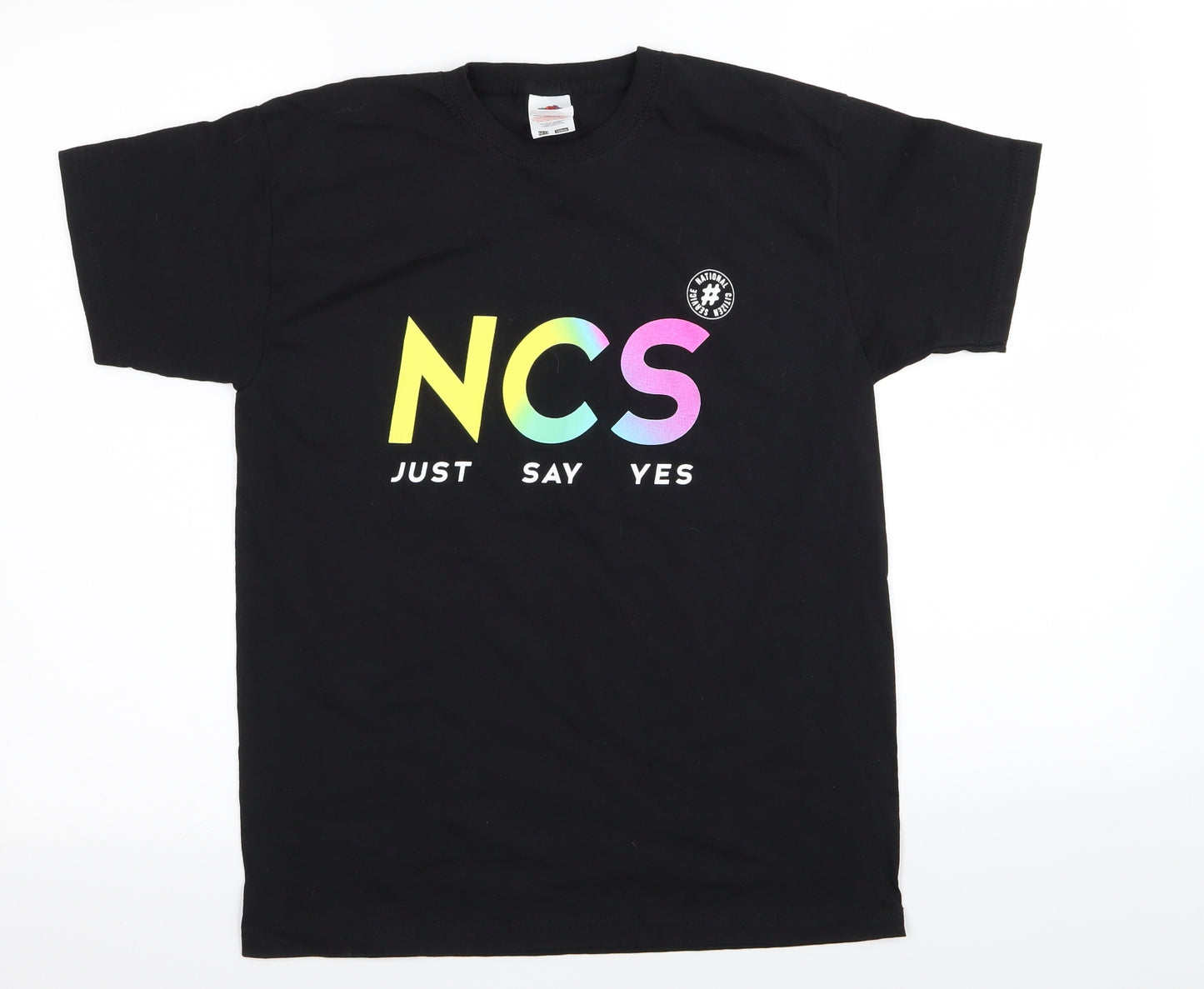 Fruit of the Loom Boys Black   Basic T-Shirt Size 12-13 Years