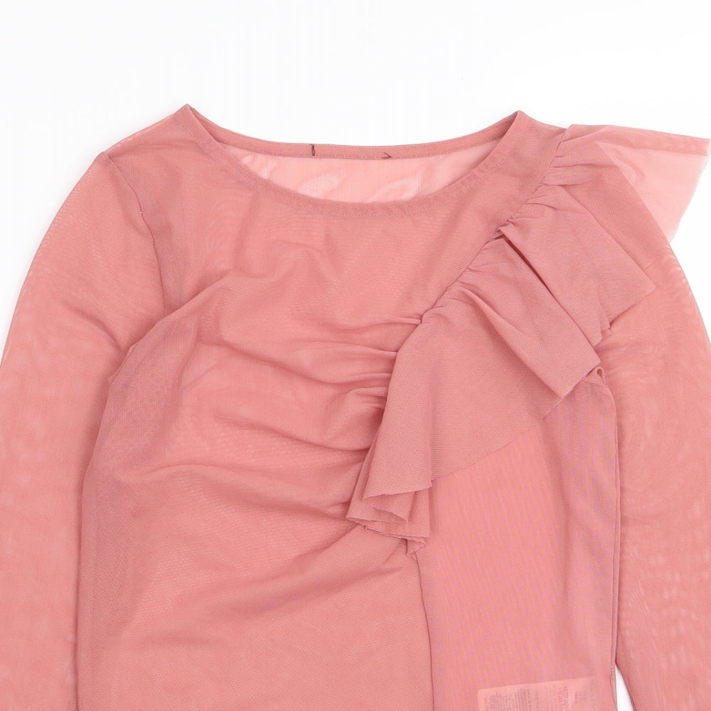 New Look Womens Pink   Basic T-Shirt Size 8