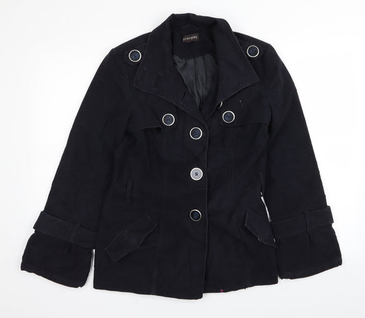 Front view of Principles women’s blue jacket, size UK 14
