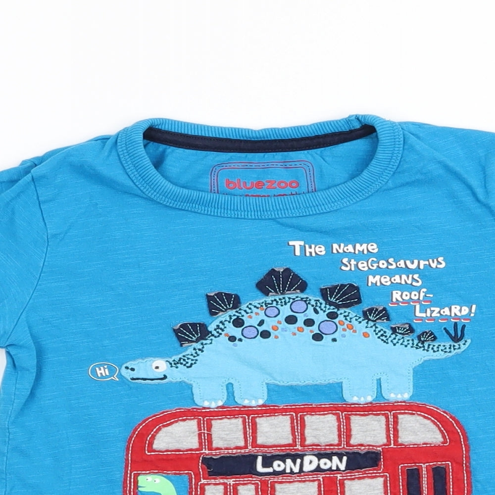 bluezoo Boys Blue   Basic T-Shirt Size 2-3 Years