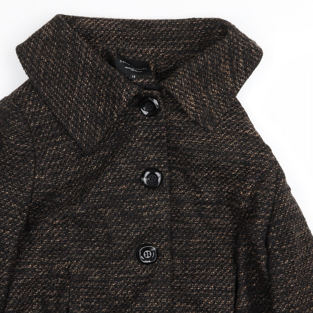 david emanuel Womens Brown   Jacket Coat Size 18
