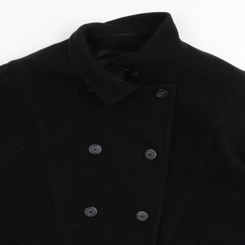 st michael Womens Black   Overcoat Coat Size 12