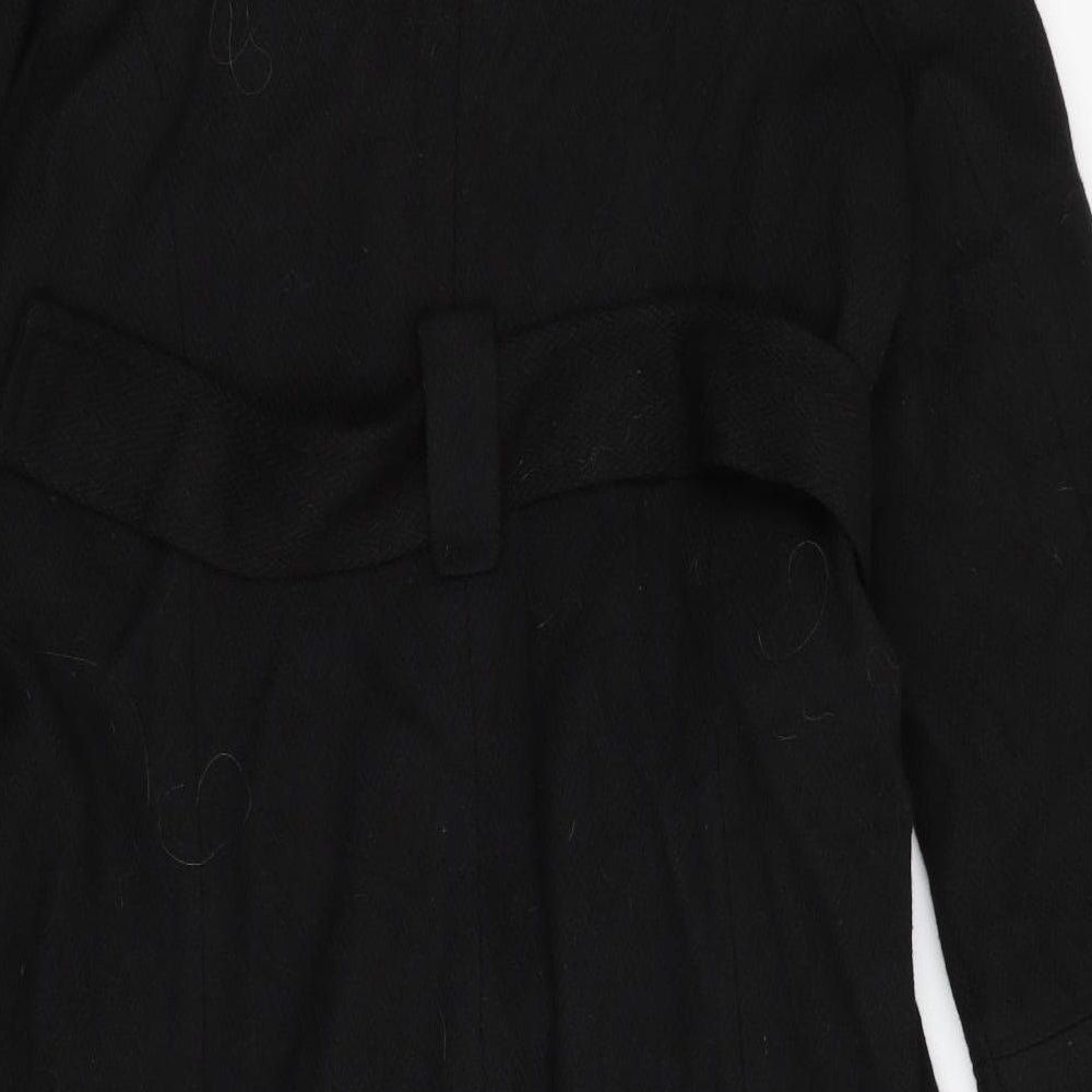 Papaya Womens Black   Overcoat Coat Size 18