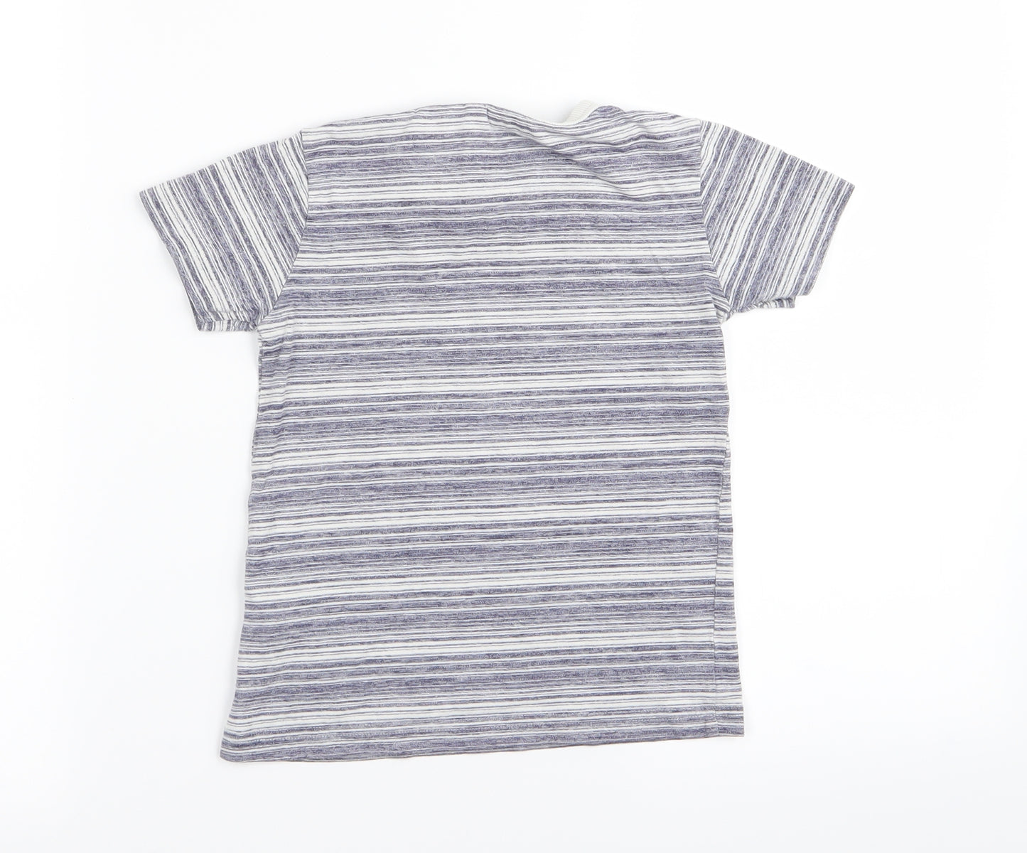 NEXT Boys Blue Striped  Basic T-Shirt Size 3-4 Years