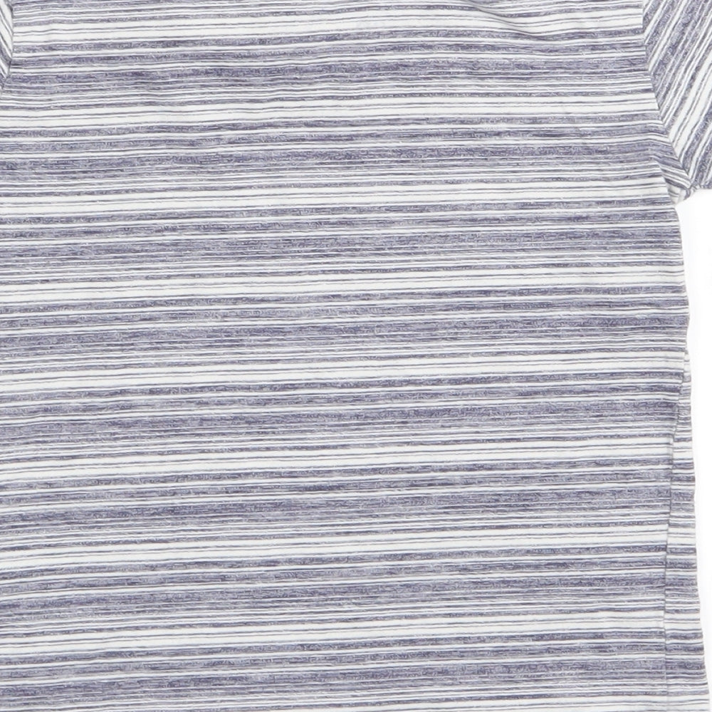 NEXT Boys Blue Striped  Basic T-Shirt Size 3-4 Years