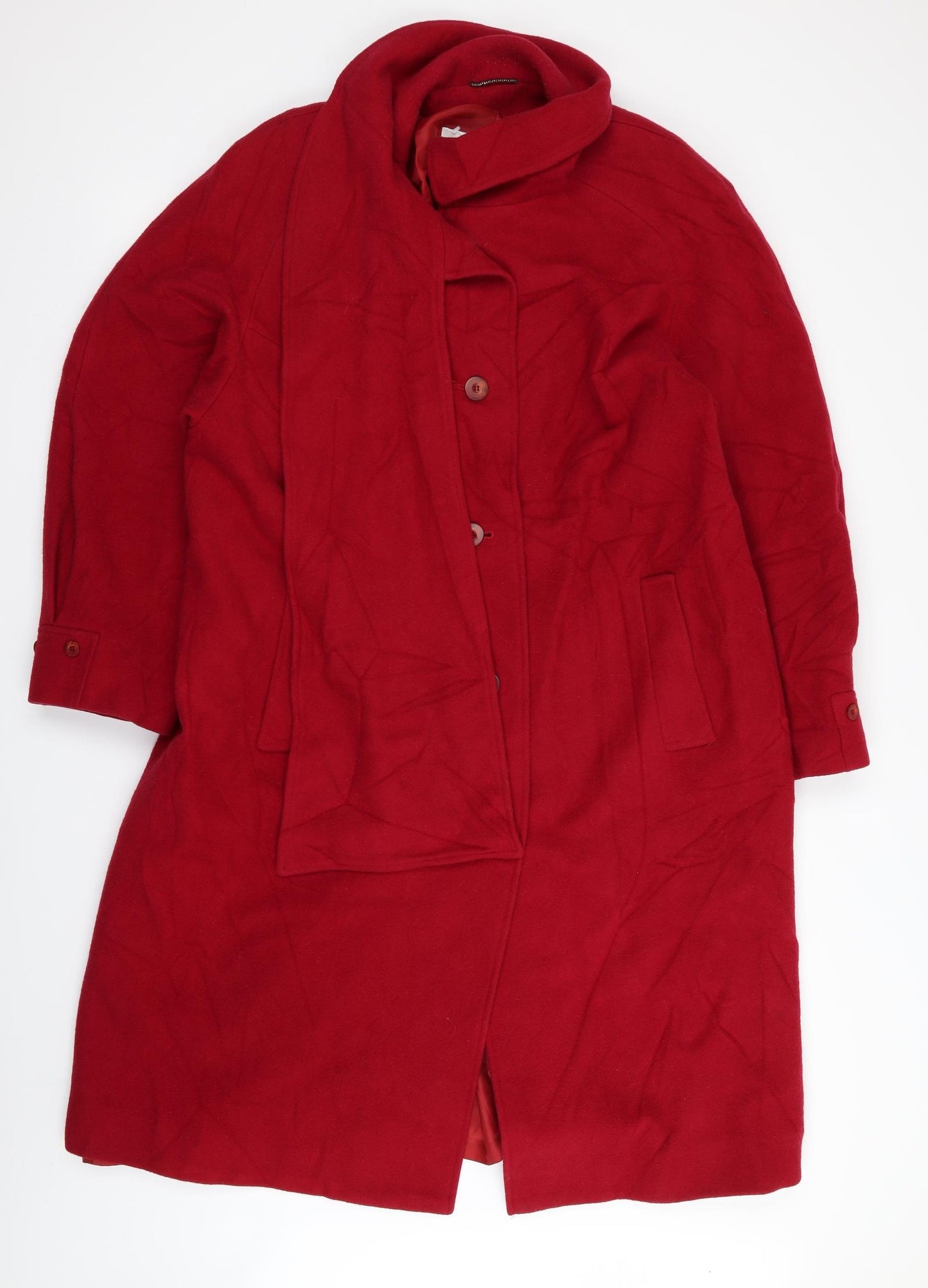 Eastex Womens Red   Overcoat Coat Size 20