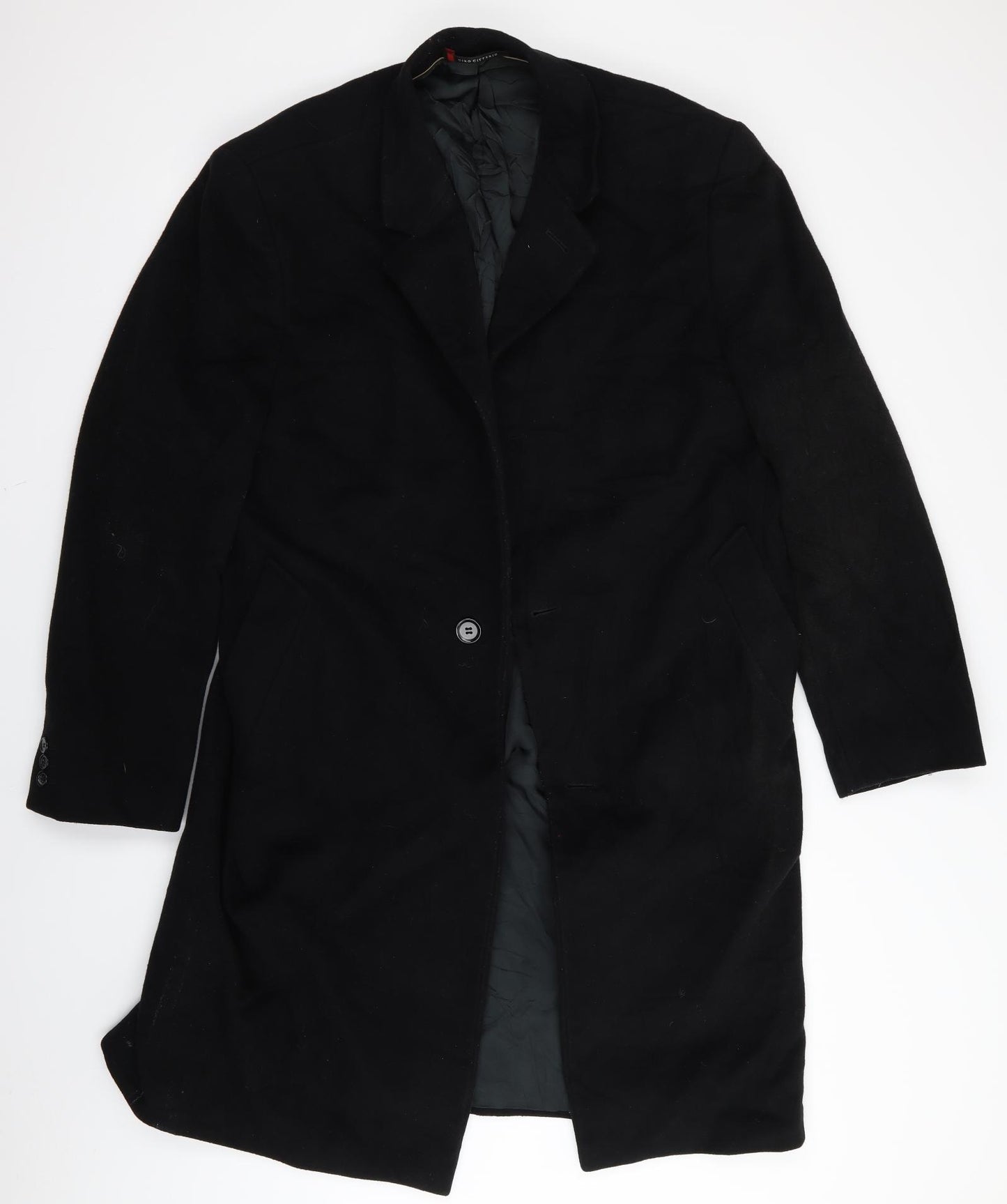 Ciro Citterio Mens Black   Overcoat Coat Size M