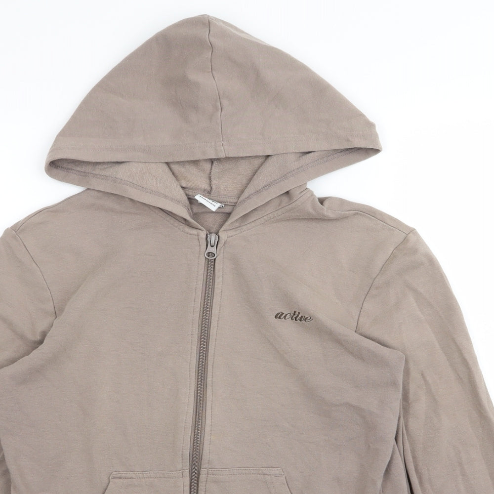 Target Womens Brown   Full Zip Jumper Size 10