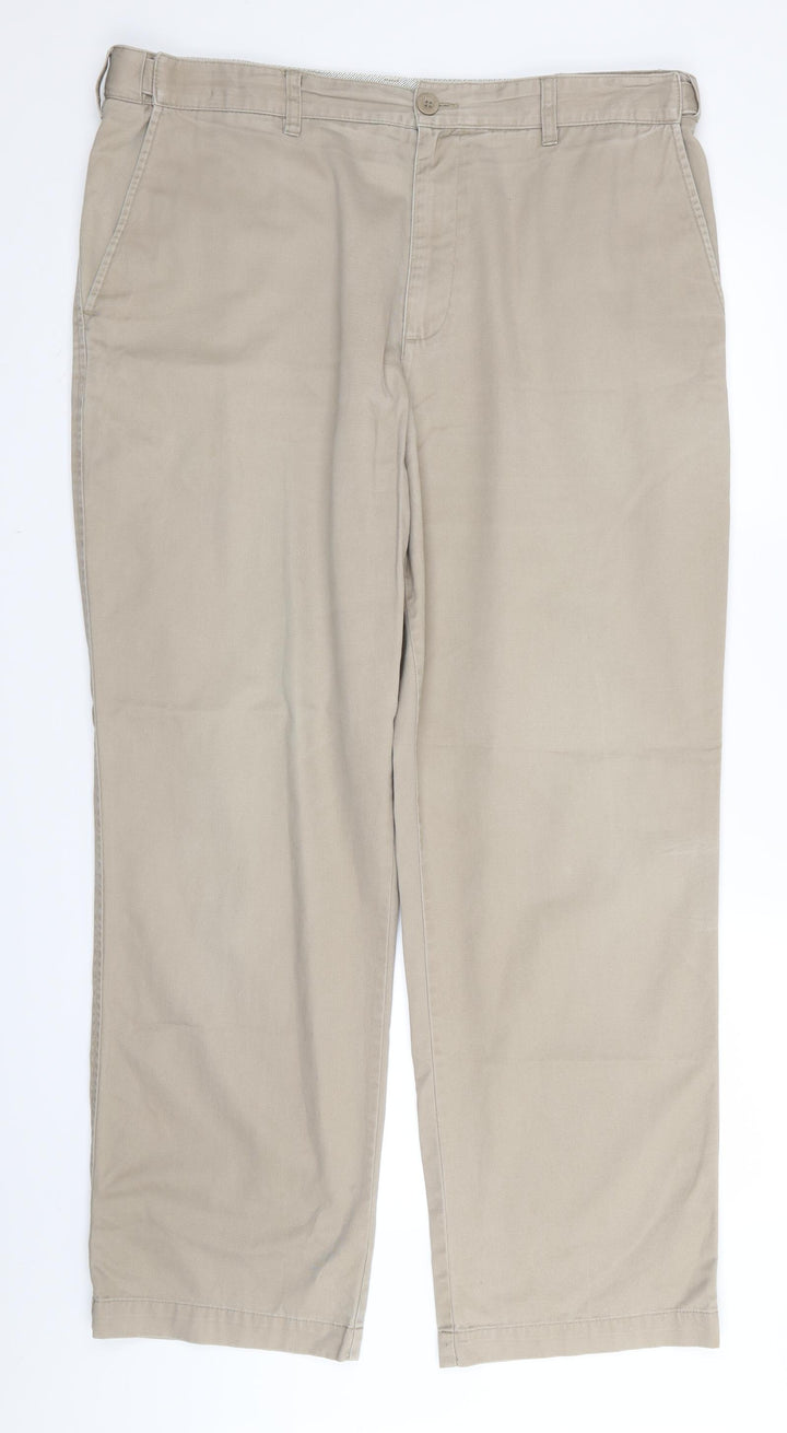 BHS Mens Beige Trousers Size 28 in L31 in