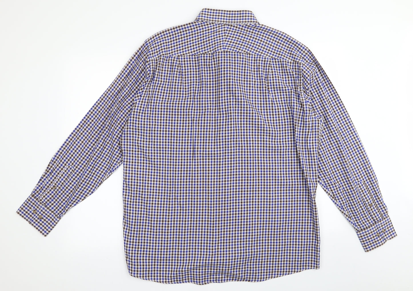 jack Reid Mens Multicoloured Check   Dress Shirt Size 17