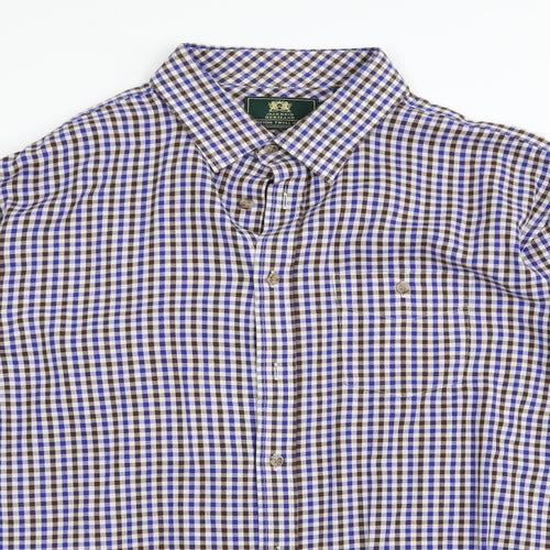 jack Reid Mens Multicoloured Check   Dress Shirt Size 17
