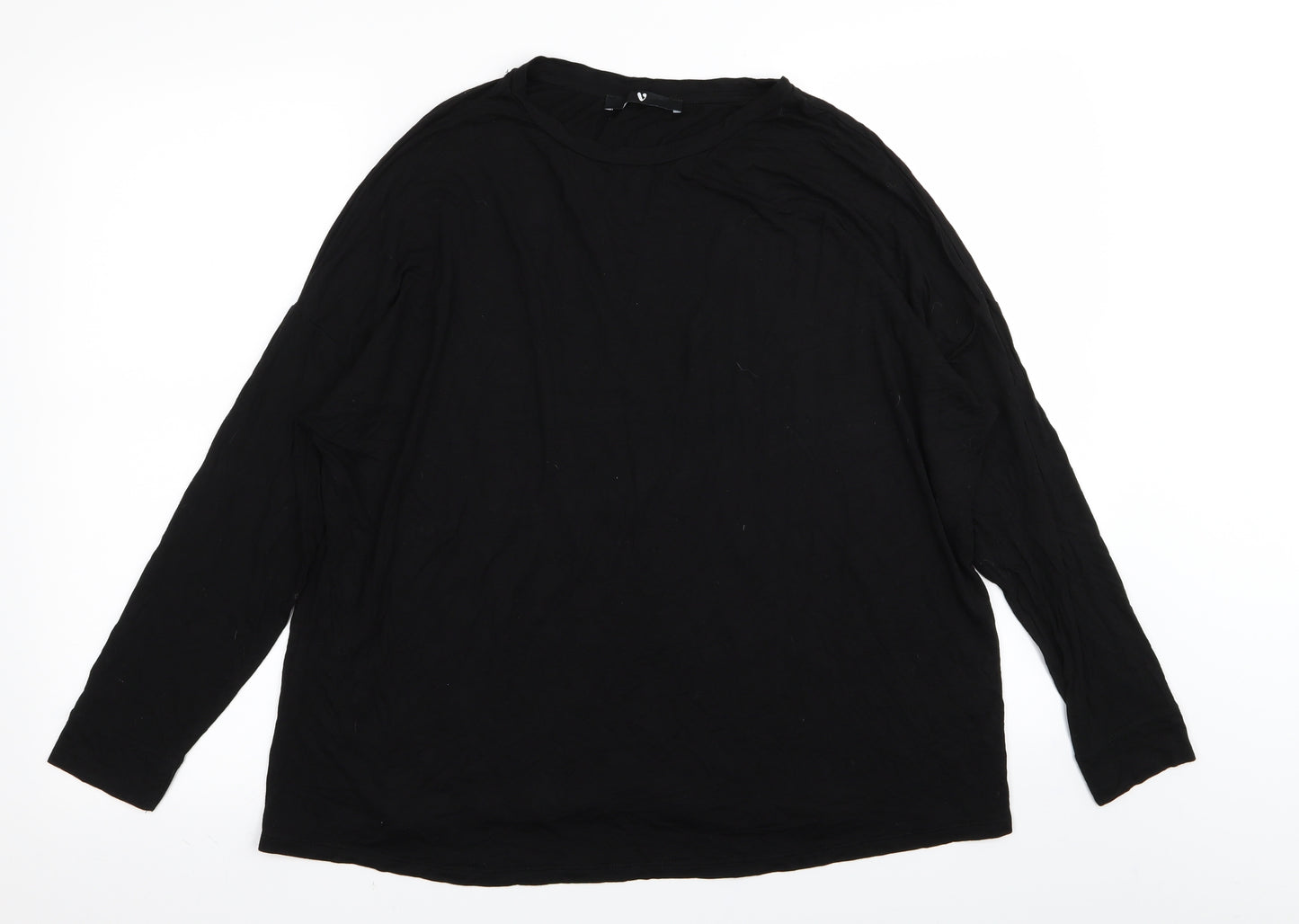 by very Womens Black   Basic T-Shirt Size 16