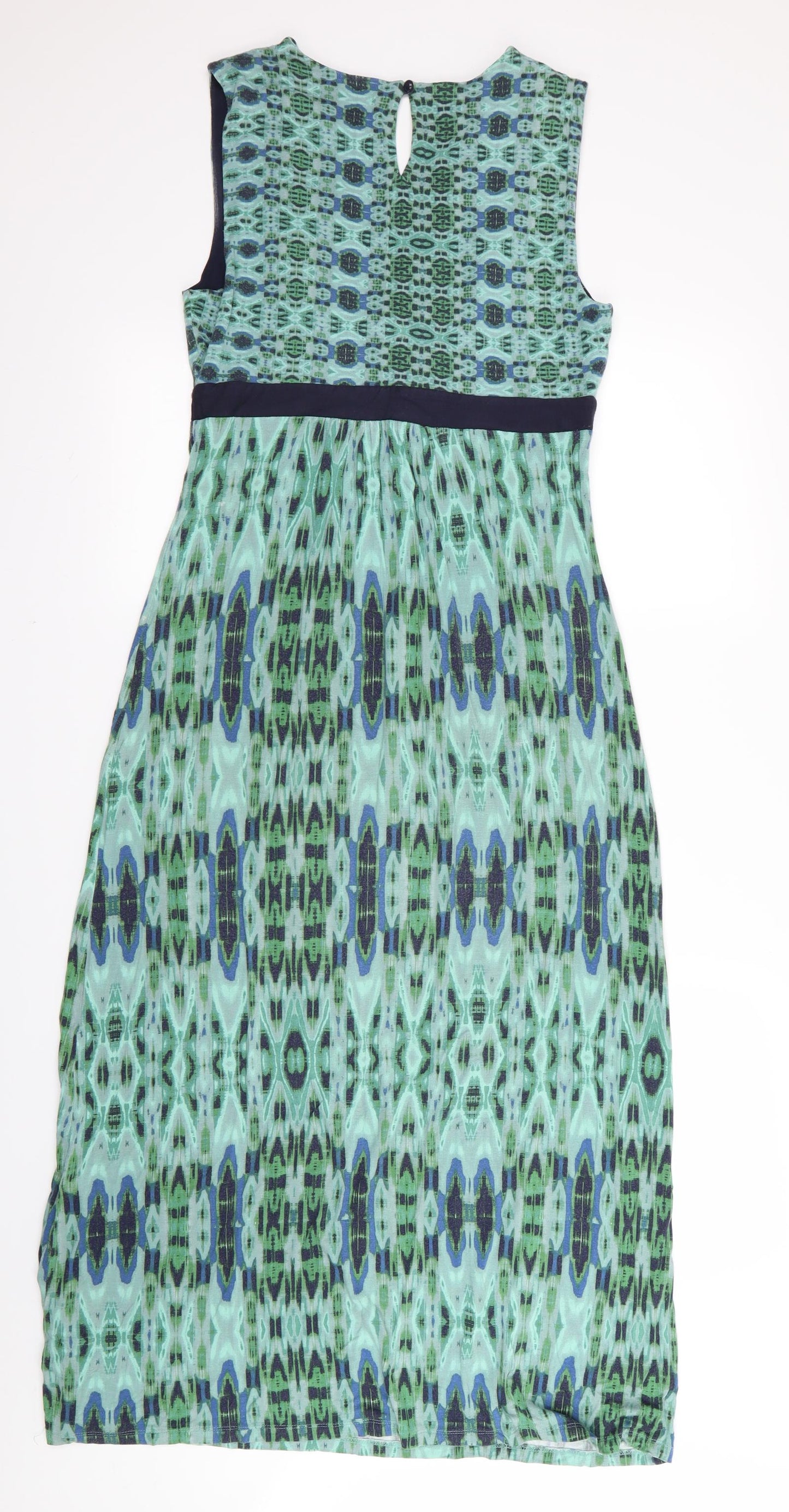 Per Una Womens Grey Geometric  Fit & Flare  Size 10