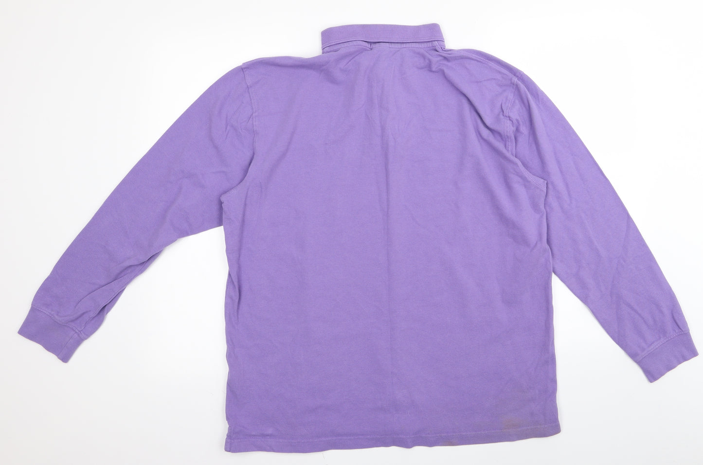 Cotton Traders Mens Purple    Polo Size L