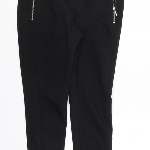 Papaya Womens Black   Trousers  Size 10 L26 in